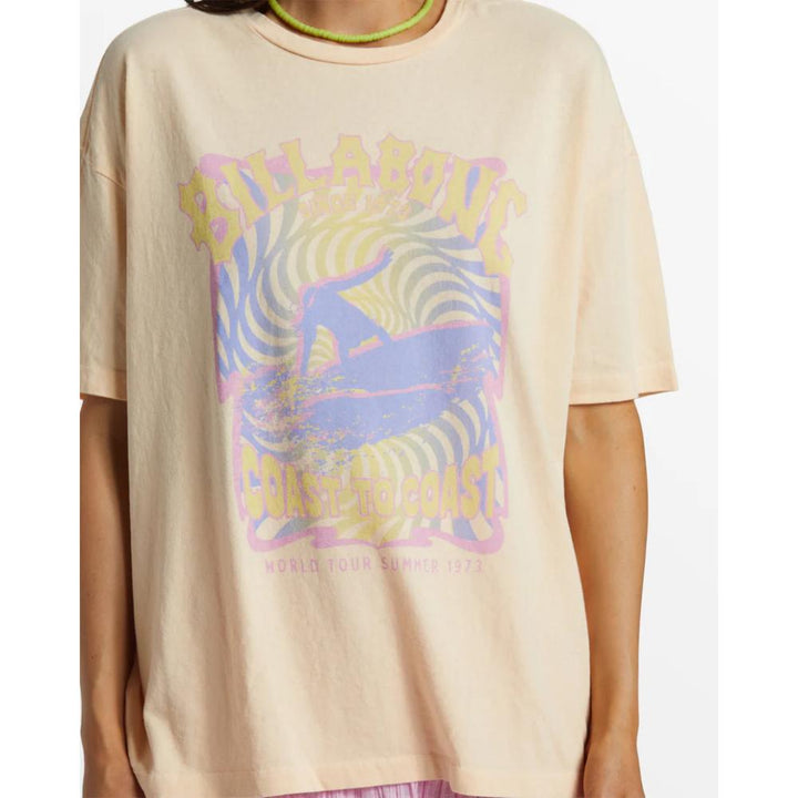 BILLABONG SINCE 73 OVERSIZED T-SHIRT PEACH WHIP