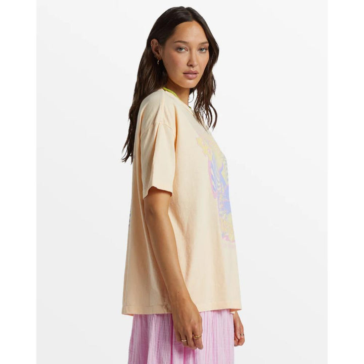 BILLABONG SINCE 73 OVERSIZED T-SHIRT PEACH WHIP