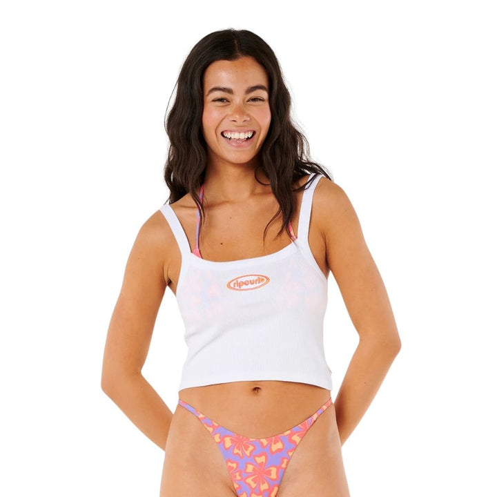 RIP CURL NEON ISLES BABY TANK WHITE