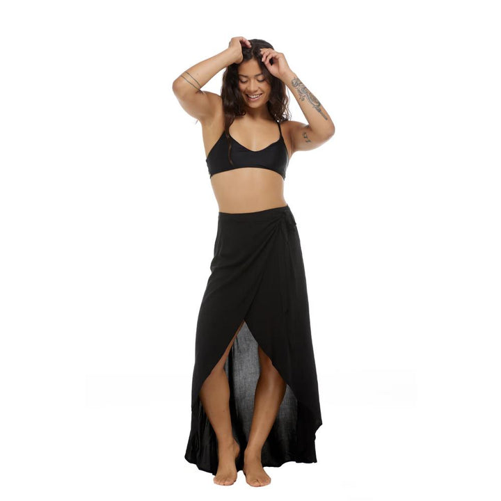 BODY GLOVE PLAYFUL LENA COVER-UP SKIRT BLACK