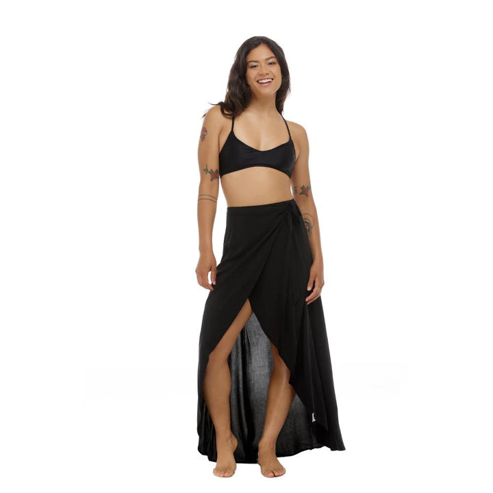 BODY GLOVE PLAYFUL LENA COVER-UP SKIRT BLACK