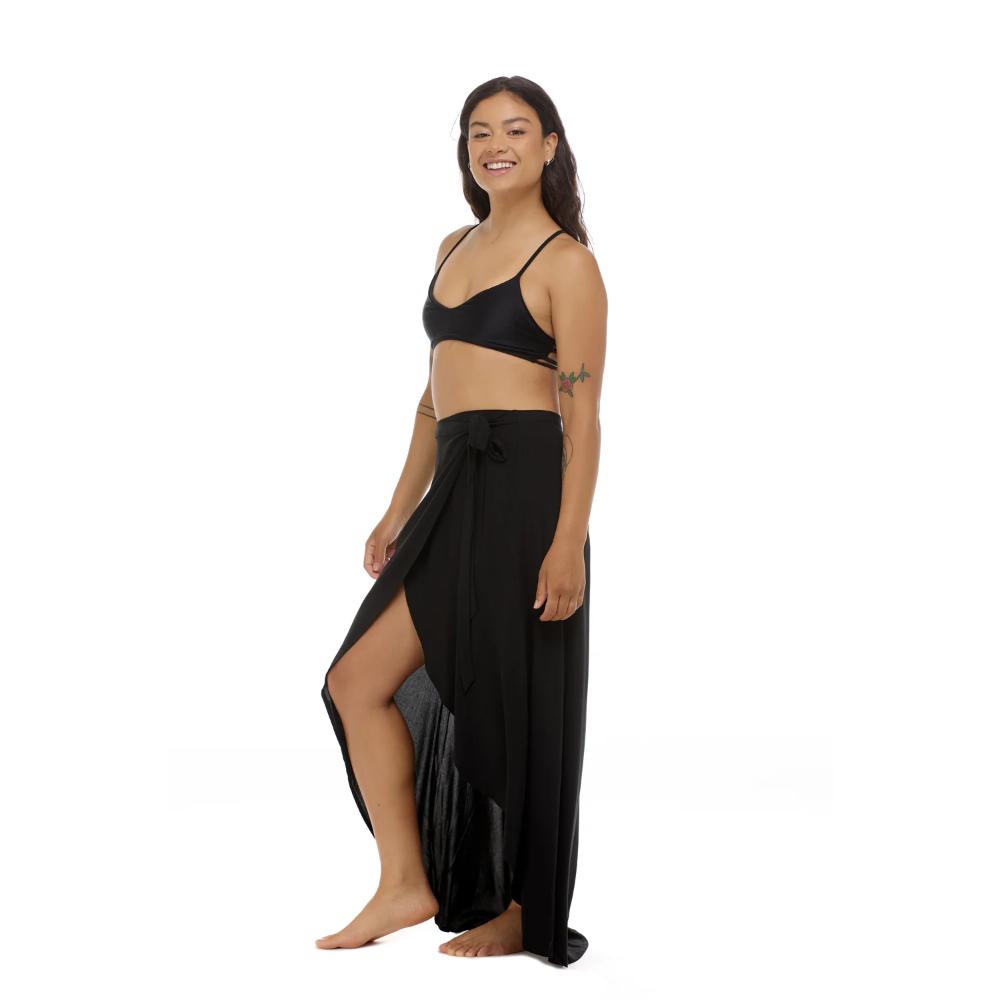 BODY GLOVE PLAYFUL LENA COVER-UP SKIRT BLACK