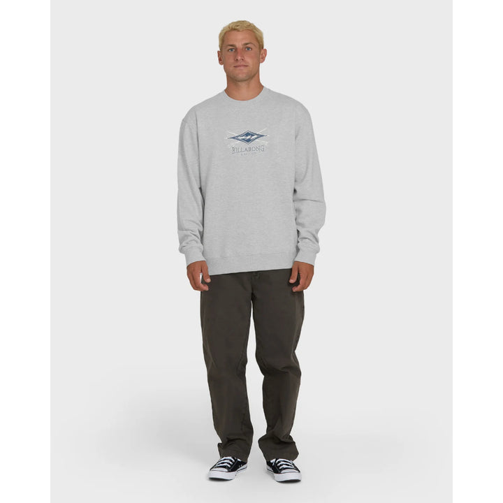 BILLABONG SHORTSANDS CREWNECK LIGHT GREY HEATHER