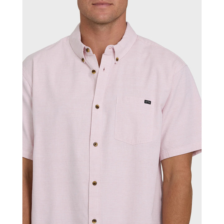 BILLABONG ALL DAY SS WOVEN SHIRT ASH ROSE