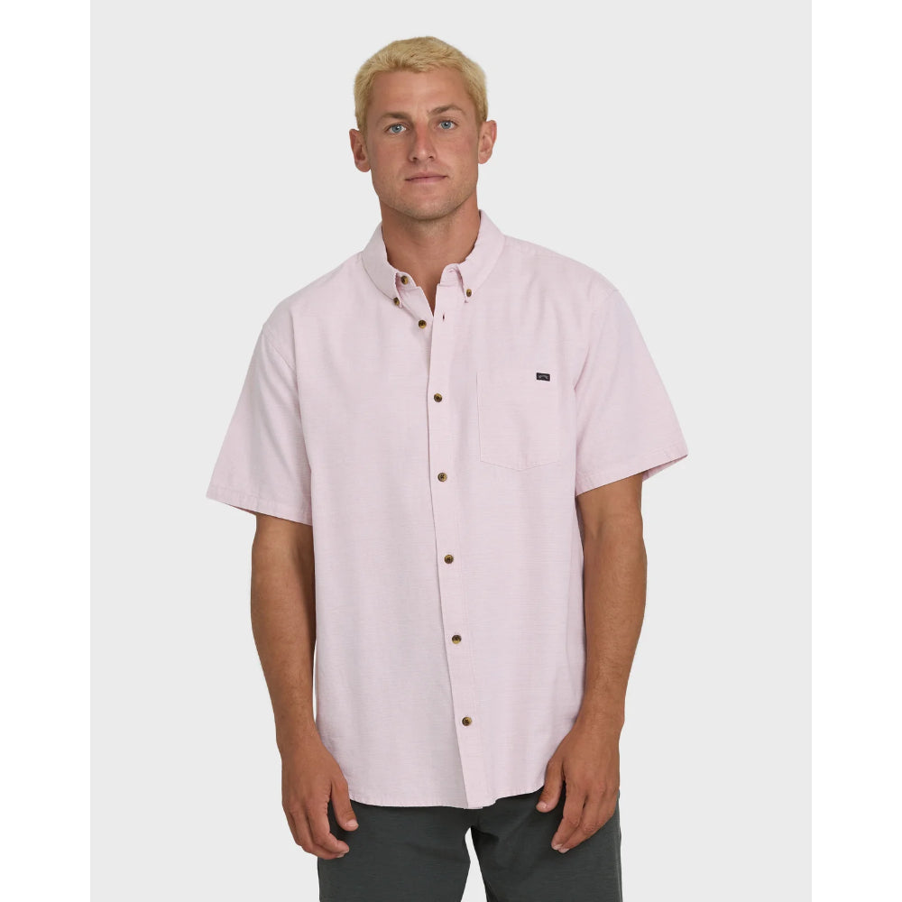 BILLABONG ALL DAY SS WOVEN SHIRT ASH ROSE