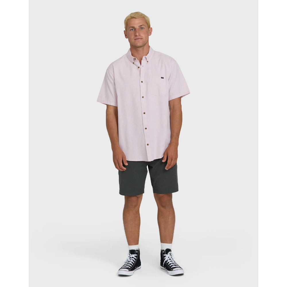 BILLABONG ALL DAY SS WOVEN SHIRT ASH ROSE