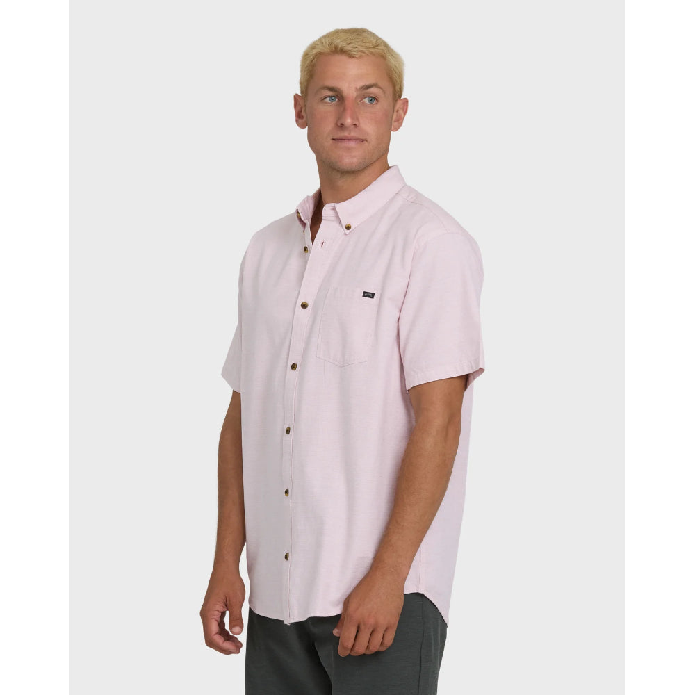 BILLABONG ALL DAY SS WOVEN SHIRT ASH ROSE