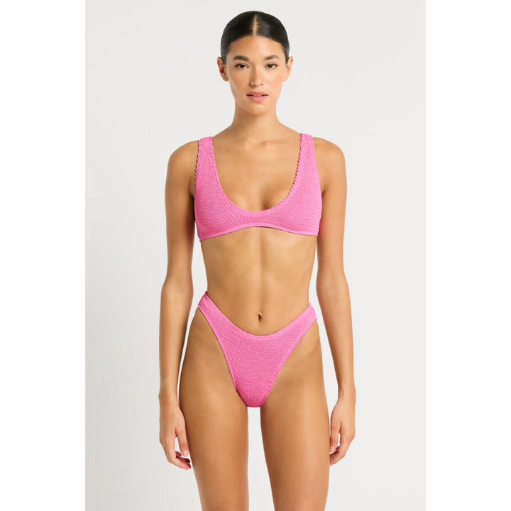 BOND-EYE SCOUT CROP TOP CANDY PINK RECYCLED