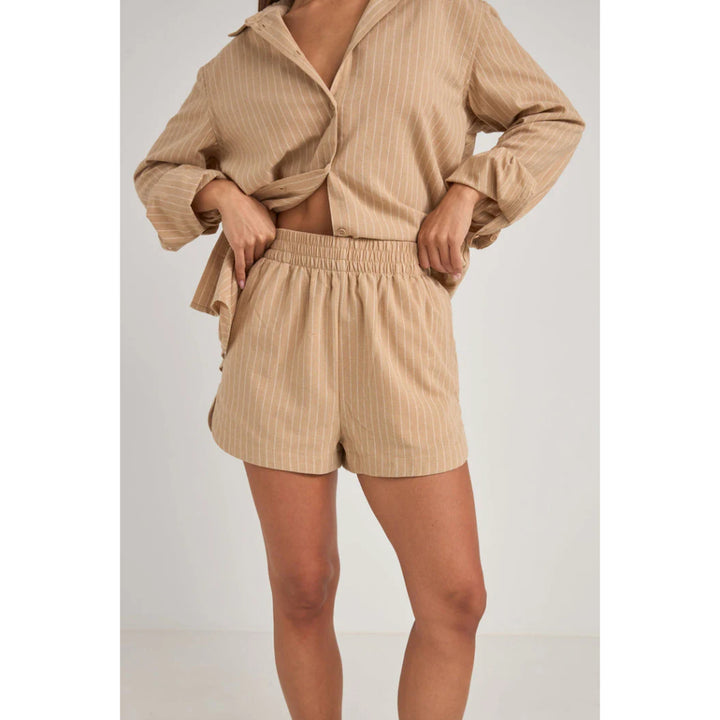 RHYTHM BYRON STRIPED SHORT NATURAL
