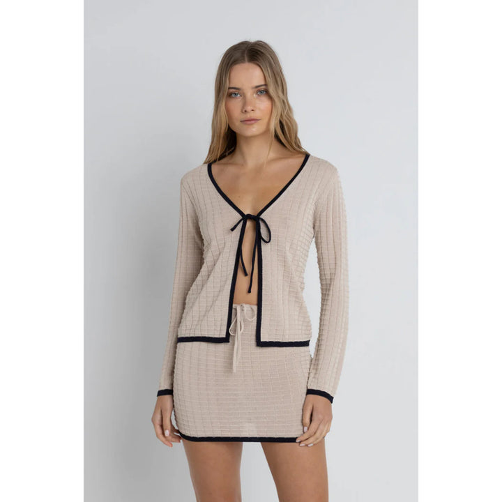 RHYTHM SEASIDE LONG SLEEVE KNIT TOP OAT