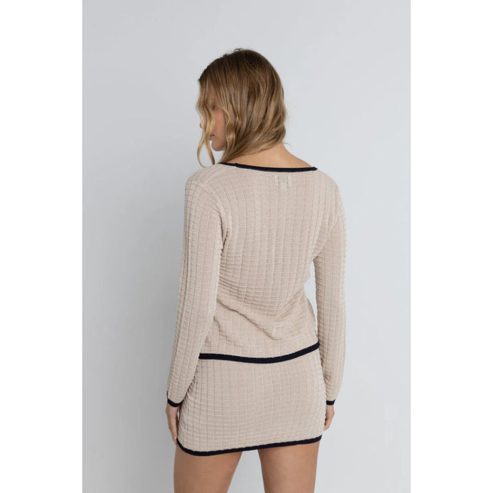RHYTHM SEASIDE LONG SLEEVE KNIT TOP OAT