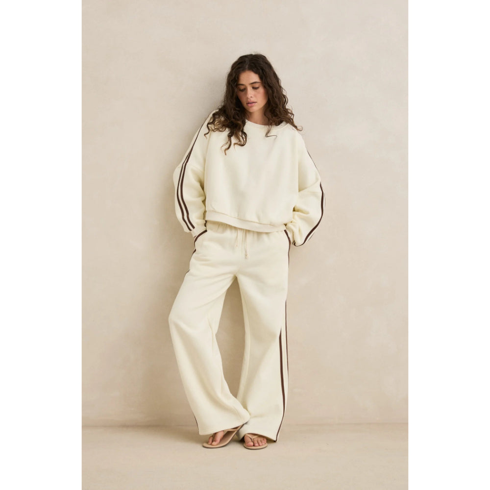 RHYTHM CONTRAST TRACKPANT CREAM