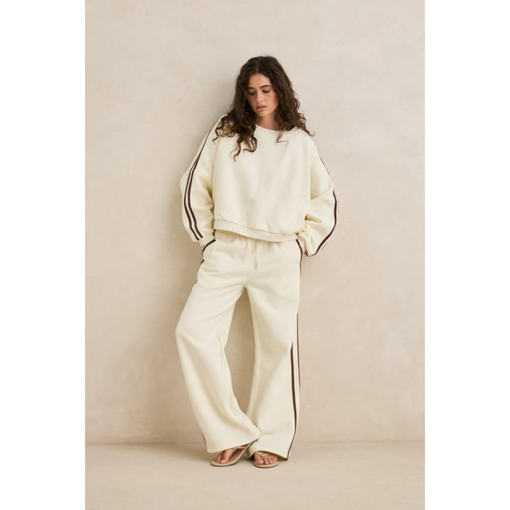RHYTHM CONTRAST TRACKPANT CREAM