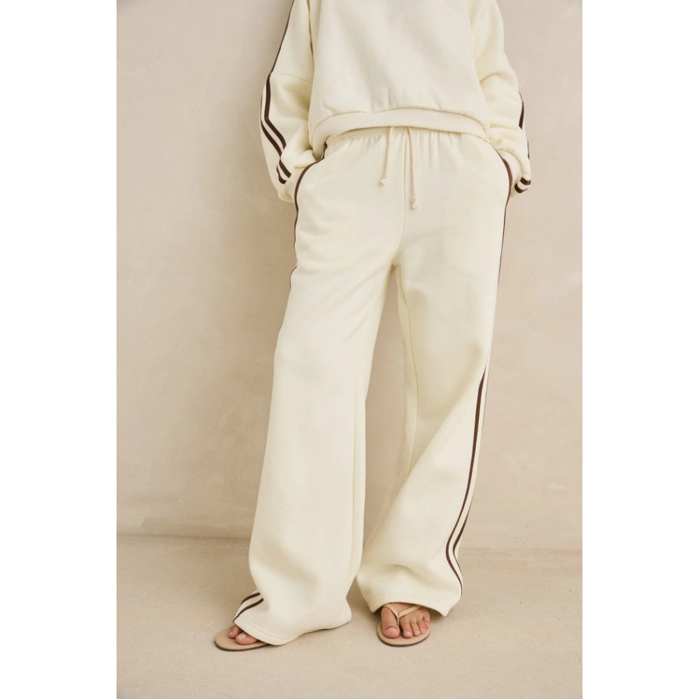 RHYTHM CONTRAST TRACKPANT CREAM