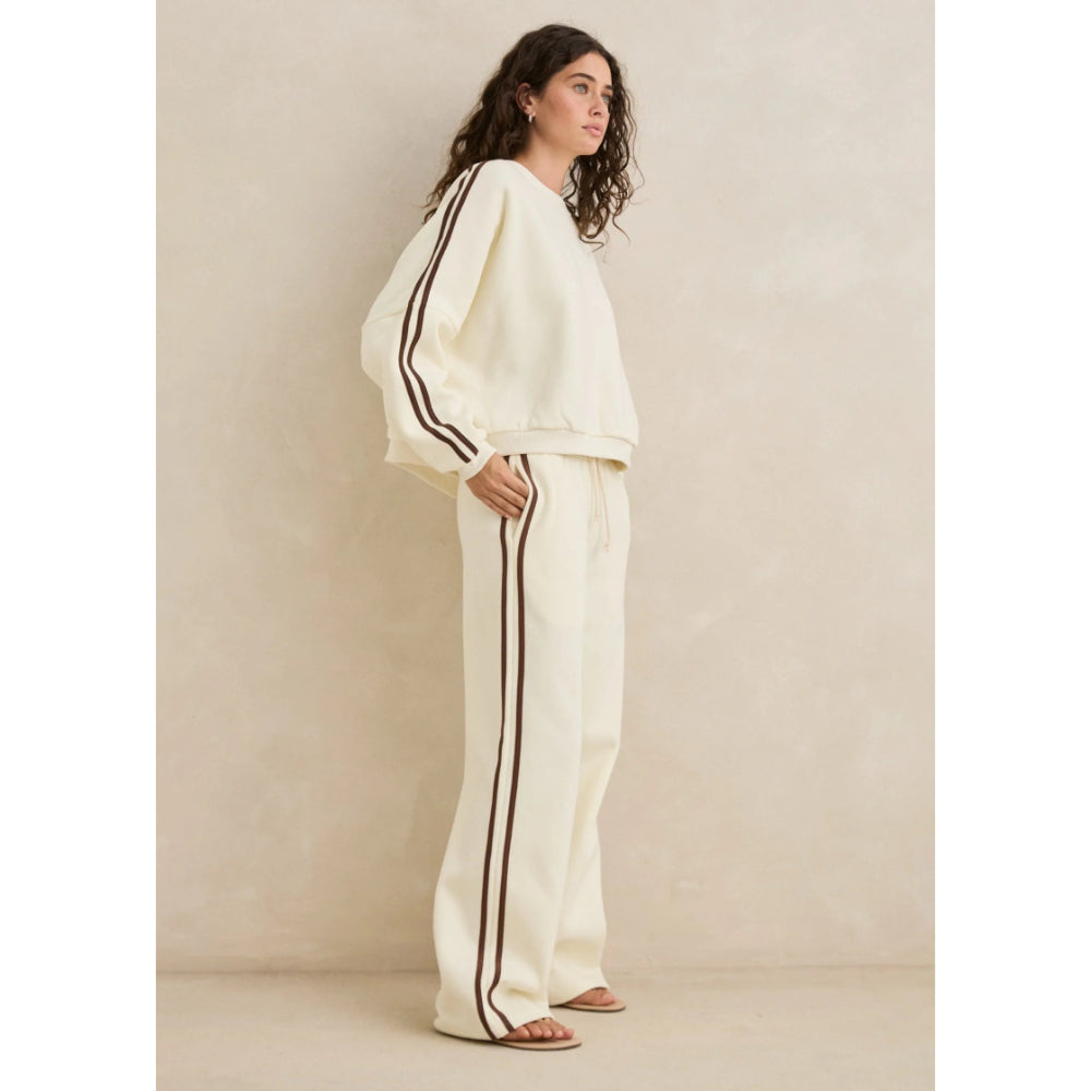 RHYTHM CONTRAST TRACKPANT CREAM