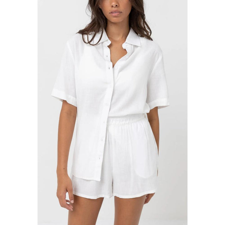 RHYTHM CLASSIC LOUNGE SHIRT WHITE