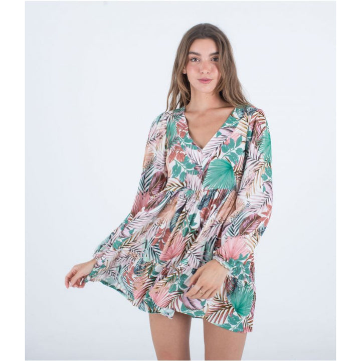 HURLEY PALMETTO SUNSET MINI DRESS PRINT