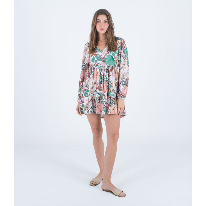 HURLEY PALMETTO SUNSET MINI DRESS PRINT