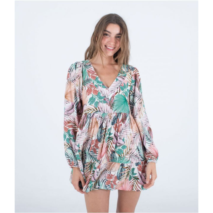 HURLEY PALMETTO SUNSET MINI DRESS PRINT