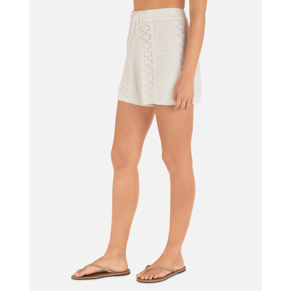 HURLEY AMELIA KNIT SHORT WHISPER WHITE