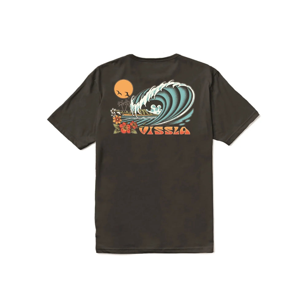 VISSLA BREAKERS ORGANIC TEE PHANTOM
