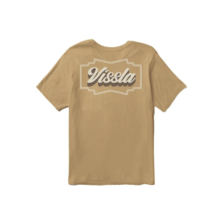 VISSLA RANCHERO ORGANIC POCKET TEE BRONZE