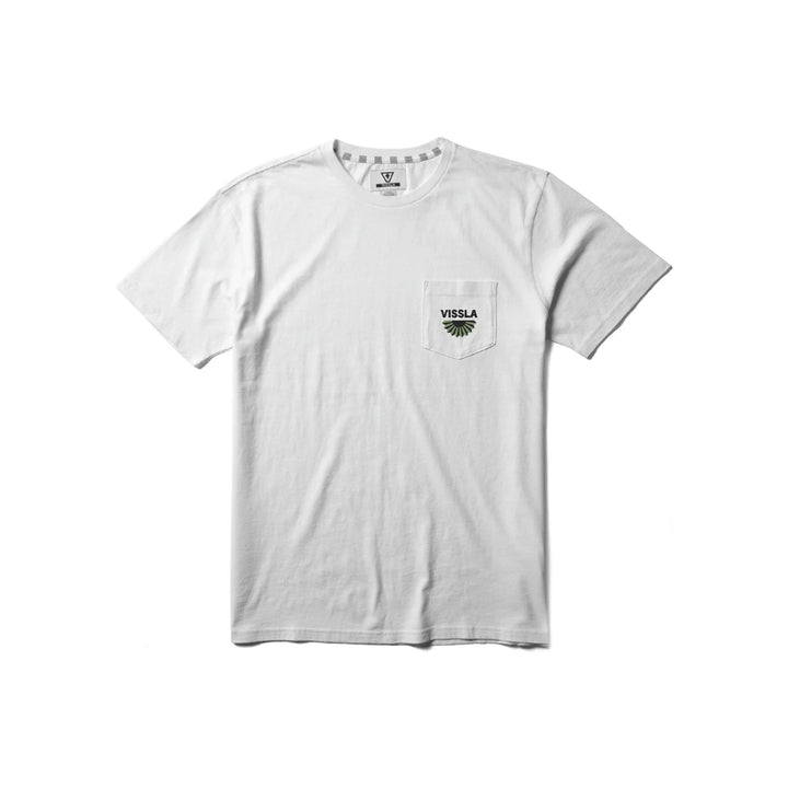 VISSLA STOKE SUPPLY POCKET TEE WHITE