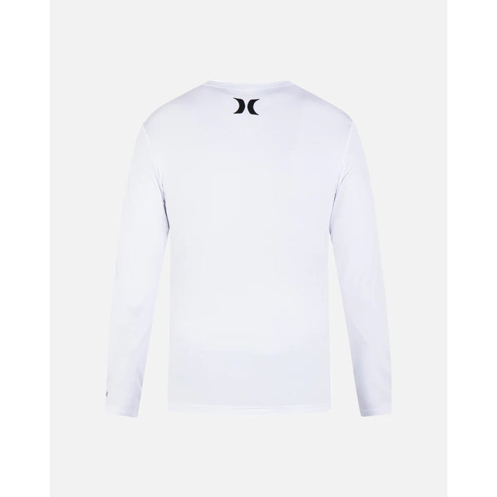 HURLEY ONE AND ONLY QUIK DRY L/S RASH GUARD WHITE