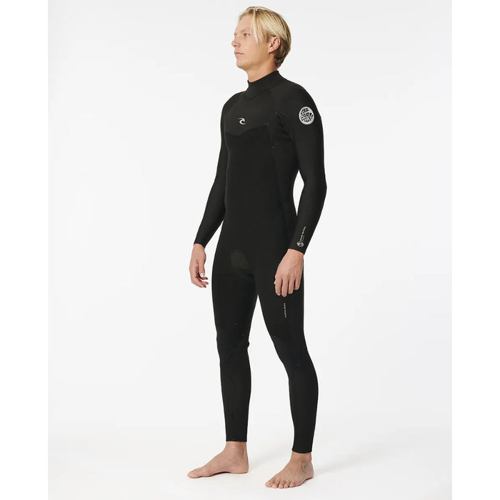 RIP CURL DAWN PATROL 4/3 BACK ZIP BLACK