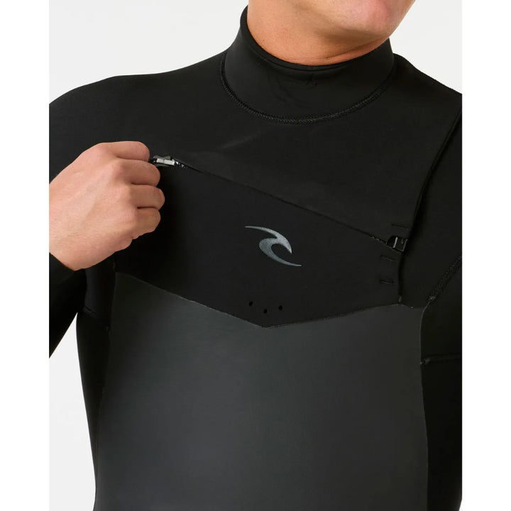 RIP CURL DAWN PATROL 4/3 CHEST ZIP BLACK