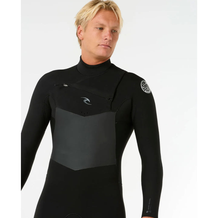 RIP CURL DAWN PATROL 4/3 CHEST ZIP BLACK