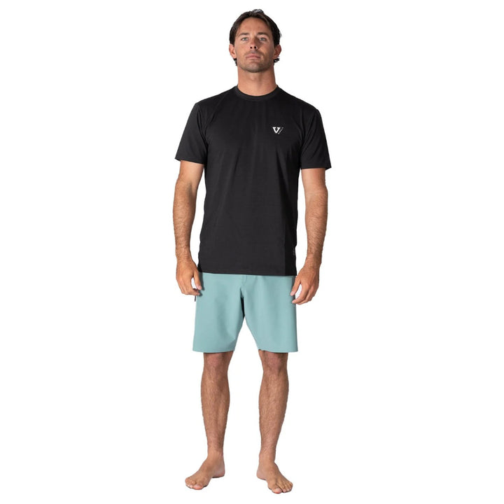 VISSLA TWISTED ECO SS SUN SHIRT BLACK