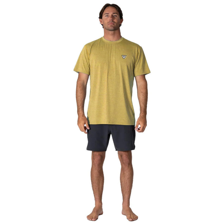 VISSLA TWISTED ECO SS SUN SHIRT GOLDEN HEATHER
