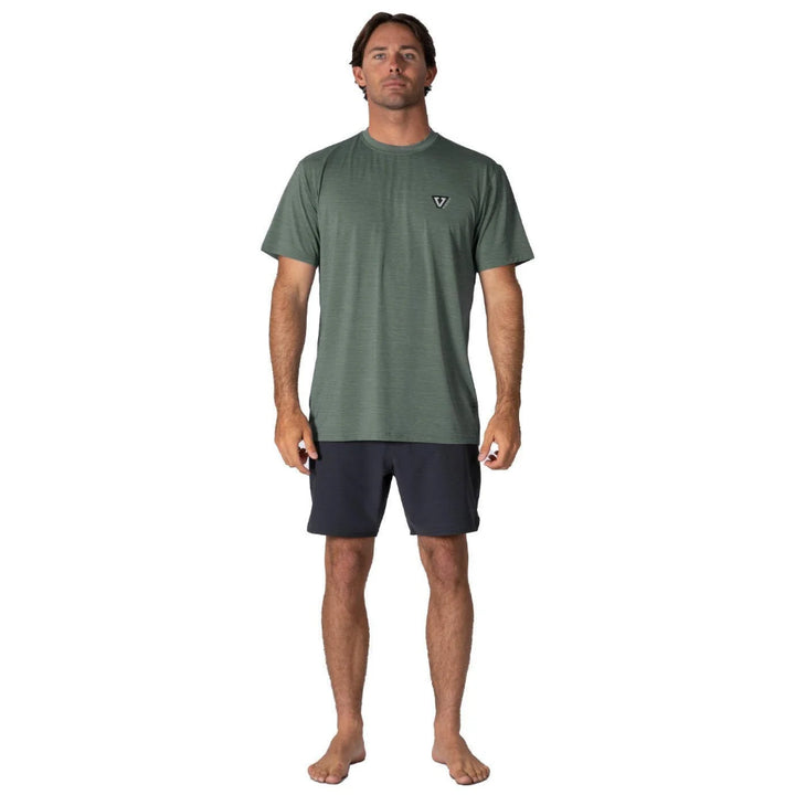 VISSLA TWISTED ECO SS SUN SHIRT ARMY HEATHER