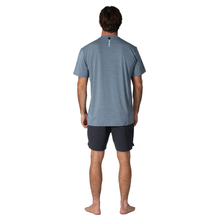 VISSLA TWISTED ECO SS SUN SHIRT DUSK HEATHER