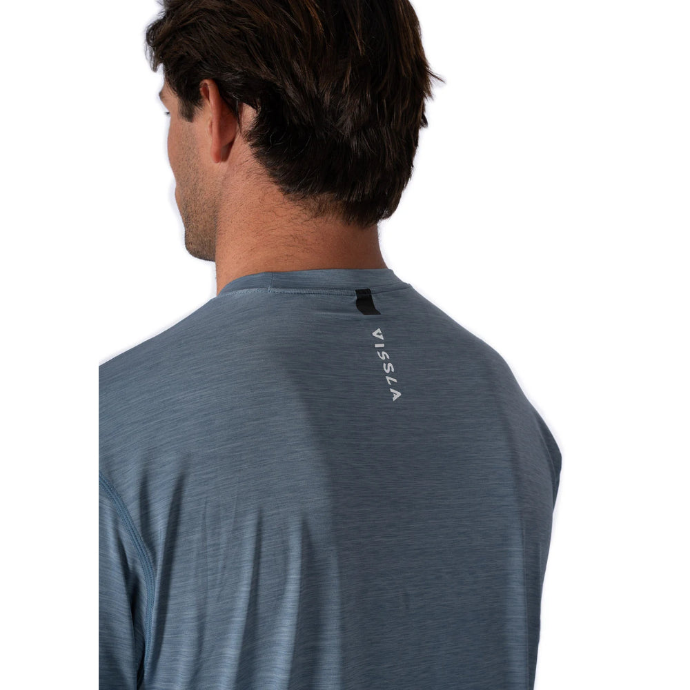 VISSLA TWISTED ECO SS SUN SHIRT DUSK HEATHER