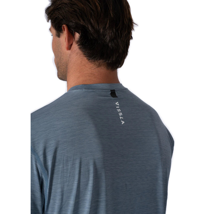 VISSLA TWISTED ECO SS SUN SHIRT DUSK HEATHER