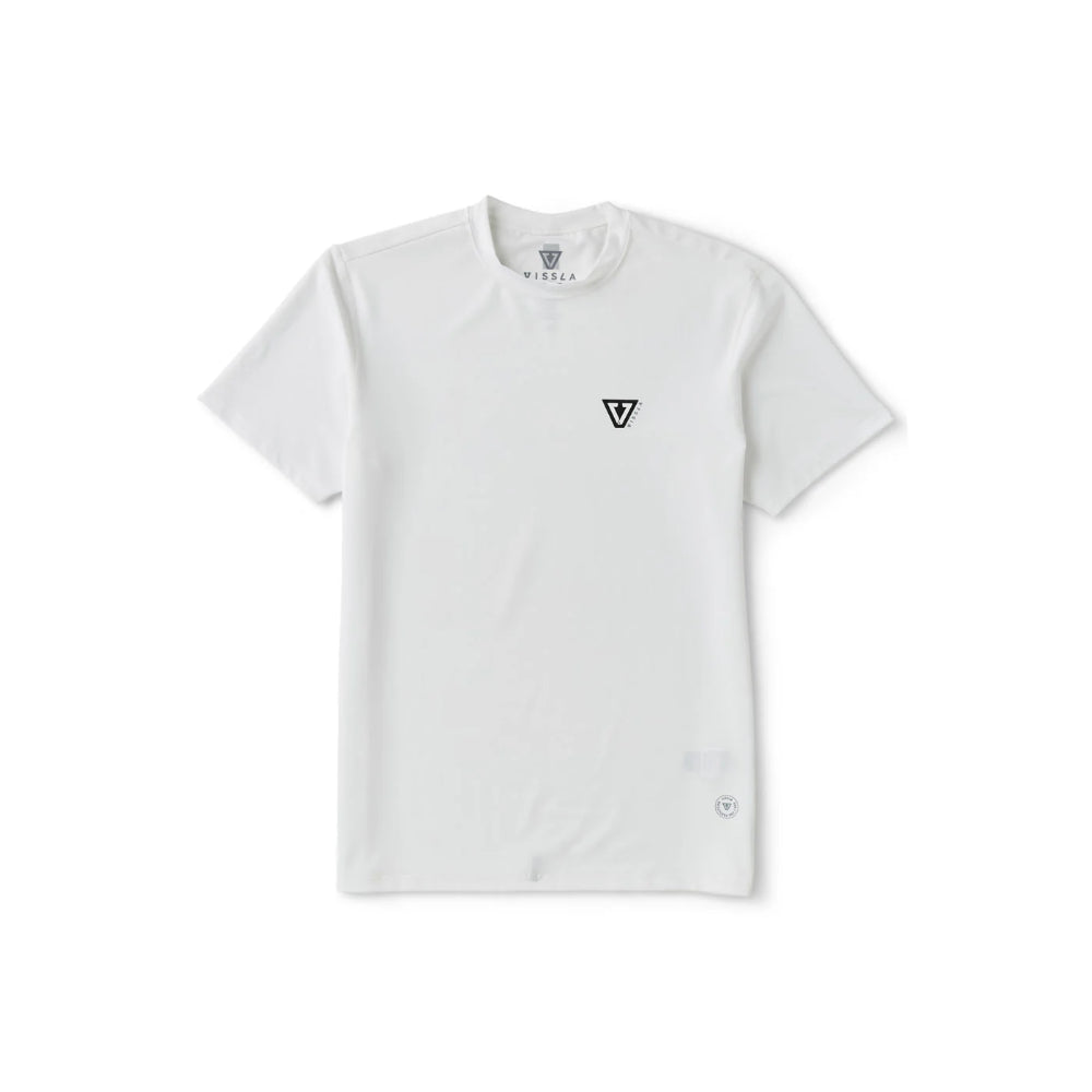 VISSLA TWISTED ECO SS SUN SHIRT WHITE