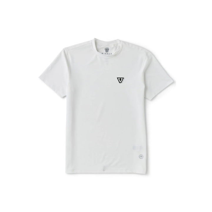 VISSLA TWISTED ECO SS SUN SHIRT WHITE