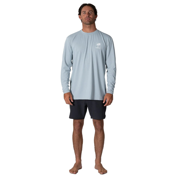 VISSLA PRO COMP LS SUN SHIRT STONE BLUE