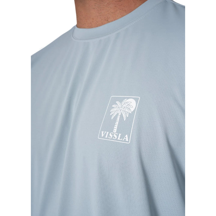VISSLA PRO COMP LS SUN SHIRT STONE BLUE