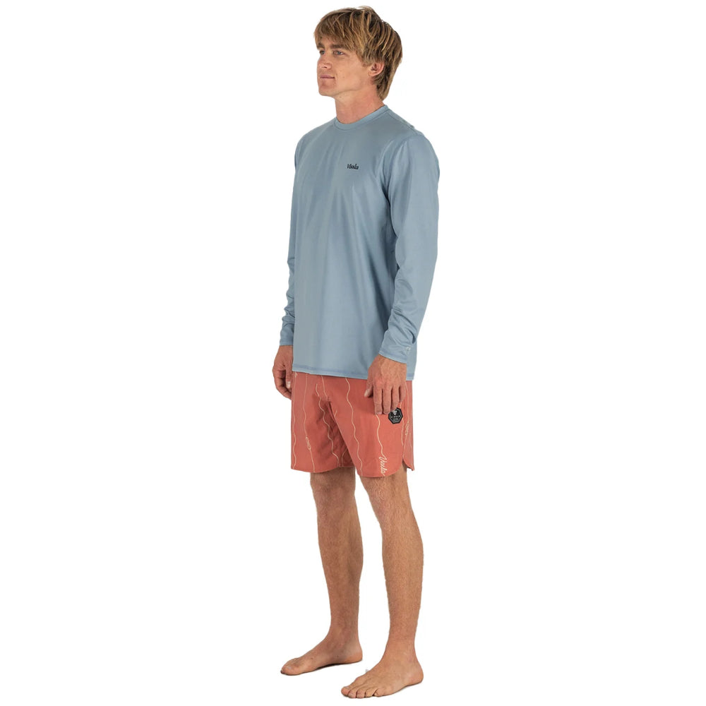 VISSLA PRO COMP LS SUN SHIRT FADED DENIM