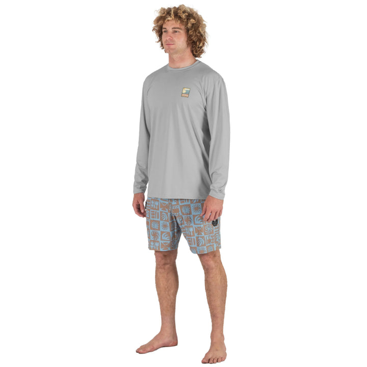 VISSLA PRO COMP LS SUN SHIRT STORM GREY