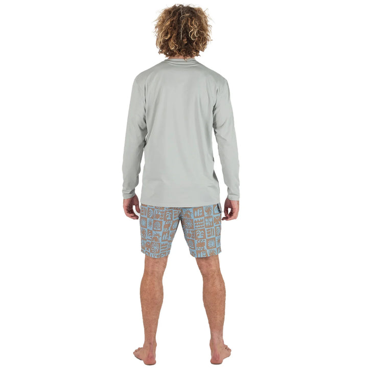 VISSLA PRO COMP LS SUN SHIRT STORM GREY