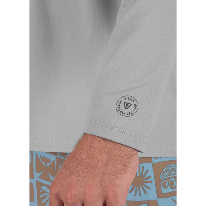 VISSLA PRO COMP LS SUN SHIRT STORM GREY