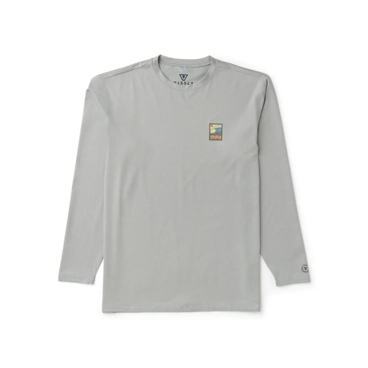 VISSLA PRO COMP LS SUN SHIRT STORM GREY