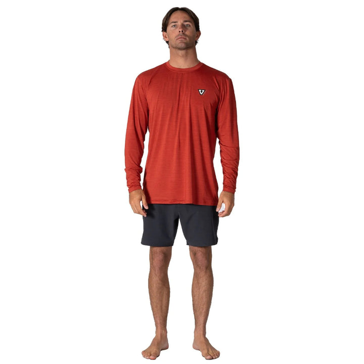 VISSLA TWISTED ECO LS SUN SHIRT PICANTE