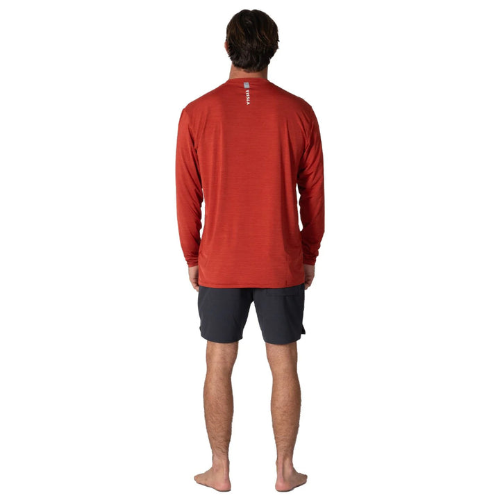 VISSLA TWISTED ECO LS SUN SHIRT PICANTE