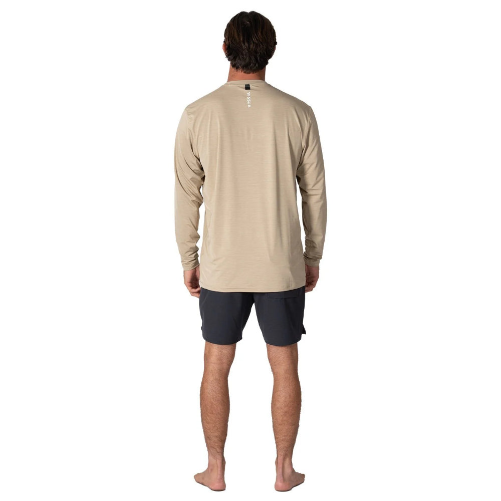 VISSLA TWISTED ECO LS SUN SHIRT SAND