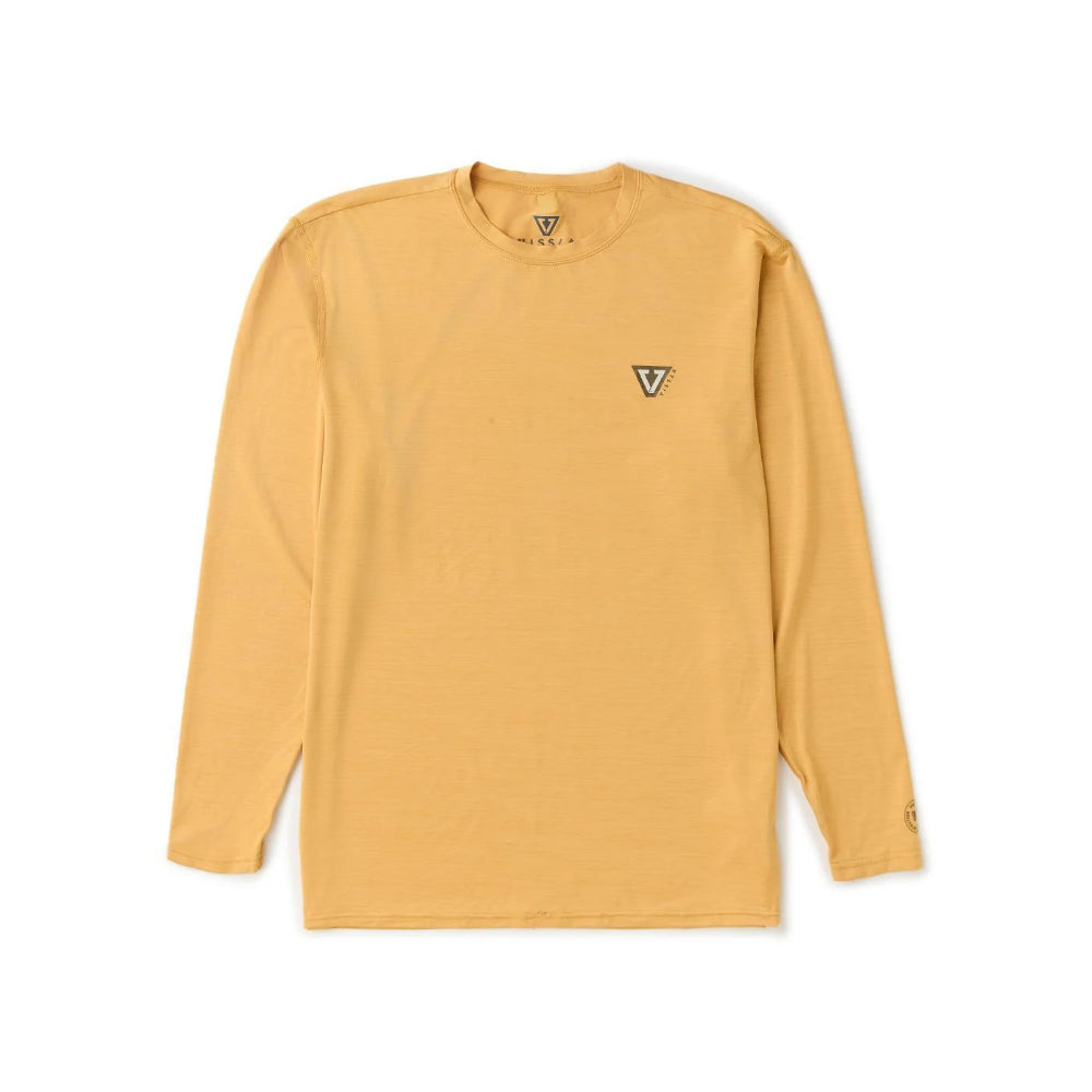 VISSLA TWISTED ECO LS SUN SHIRT GOLDEN HEATHER